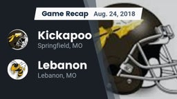Recap: Kickapoo  vs. Lebanon  2018