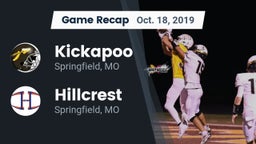 Recap: Kickapoo  vs. Hillcrest  2019