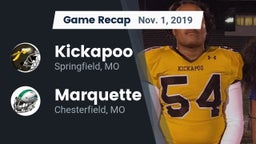 Recap: Kickapoo  vs. Marquette  2019