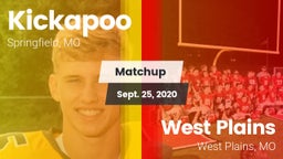 Matchup: Kickapoo  vs. West Plains  2020
