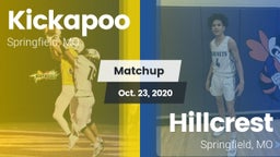 Matchup: Kickapoo  vs. Hillcrest  2020
