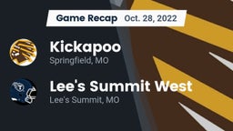 Recap: Kickapoo  vs. Lee's Summit West  2022