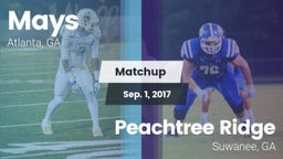 Matchup: Mays vs. Peachtree Ridge  2017