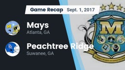 Recap: Mays  vs. Peachtree Ridge  2017
