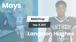 Matchup: Mays vs. Langston Hughes  2017