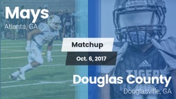 Matchup: Mays vs. Douglas County  2017