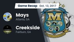 Recap: Mays  vs. Creekside  2017