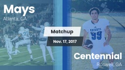 Matchup: Mays vs. Centennial  2017