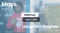 Matchup: Mays vs. Langston Hughes  2018