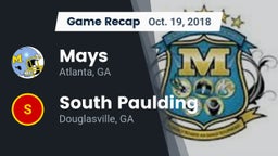 Recap: Mays  vs. South Paulding  2018