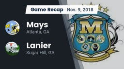 Recap: Mays  vs. Lanier  2018