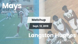 Matchup: Mays vs. Langston Hughes  2019