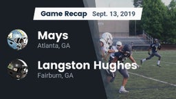 Recap: Mays  vs. Langston Hughes  2019