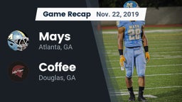 Recap: Mays  vs. Coffee  2019