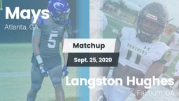 Matchup: Mays vs. Langston Hughes  2020