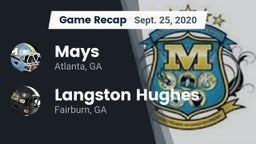 Recap: Mays  vs. Langston Hughes  2020