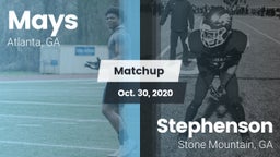 Matchup: Mays vs. Stephenson  2020
