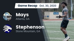 Recap: Mays  vs. Stephenson  2020