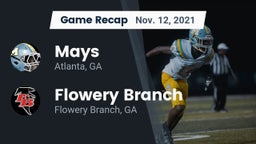 Recap: Mays  vs. Flowery Branch  2021