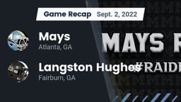 Recap: Mays  vs. Langston Hughes  2022