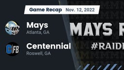 Recap: Mays  vs. Centennial  2022
