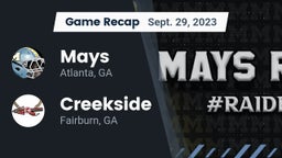 Recap: Mays  vs. Creekside  2023