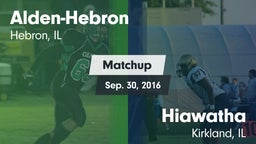 Matchup: Alden-Hebron vs. Hiawatha  2016