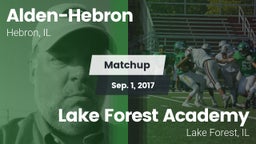 Matchup: Alden-Hebron vs. Lake Forest Academy  2017