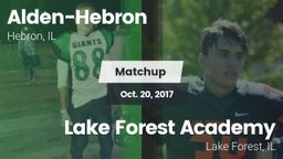 Matchup: Alden-Hebron vs. Lake Forest Academy  2017