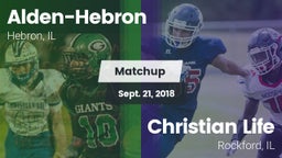 Matchup: Alden-Hebron vs. Christian Life  2018