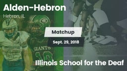 Matchup: Alden-Hebron vs. Illinois School for the Deaf 2018