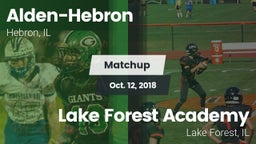 Matchup: Alden-Hebron vs. Lake Forest Academy  2018