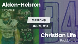 Matchup: Alden-Hebron vs. Christian Life  2018