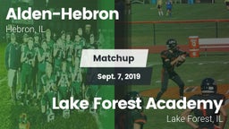Matchup: Alden-Hebron vs. Lake Forest Academy  2019