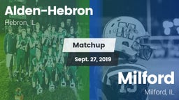 Matchup: Alden-Hebron vs. Milford  2019