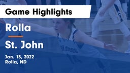 Rolla  vs St. John  Game Highlights - Jan. 13, 2022