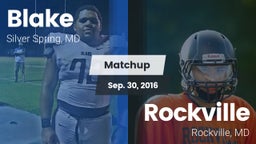 Matchup: Blake vs. Rockville  2016