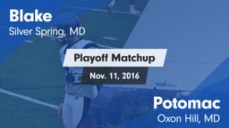 Matchup: Blake vs. Potomac  2016