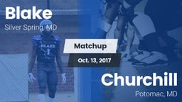 Matchup: Blake vs. Churchill  2017