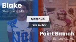Matchup: Blake vs. Paint Branch  2017