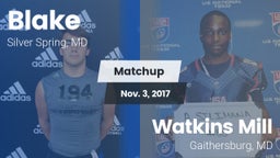 Matchup: Blake vs. Watkins Mill  2017