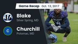 Recap: Blake  vs. Churchill  2017