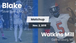 Matchup: Blake vs. Watkins Mill  2018