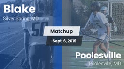 Matchup: Blake vs. Poolesville  2019