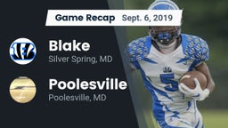 Recap: Blake  vs. Poolesville  2019