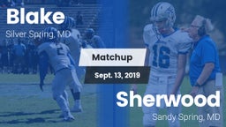 Matchup: Blake vs. Sherwood  2019