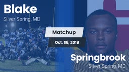 Matchup: Blake vs. Springbrook  2019