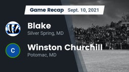 Recap: Blake  vs. Winston Churchill  2021