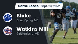 Recap: Blake  vs. Watkins Mill  2022