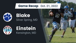 Recap: Blake  vs. Einstein  2022